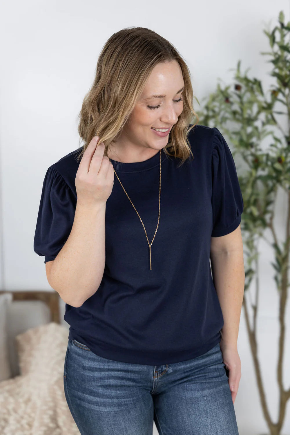 Katie Cozy Top - Navy