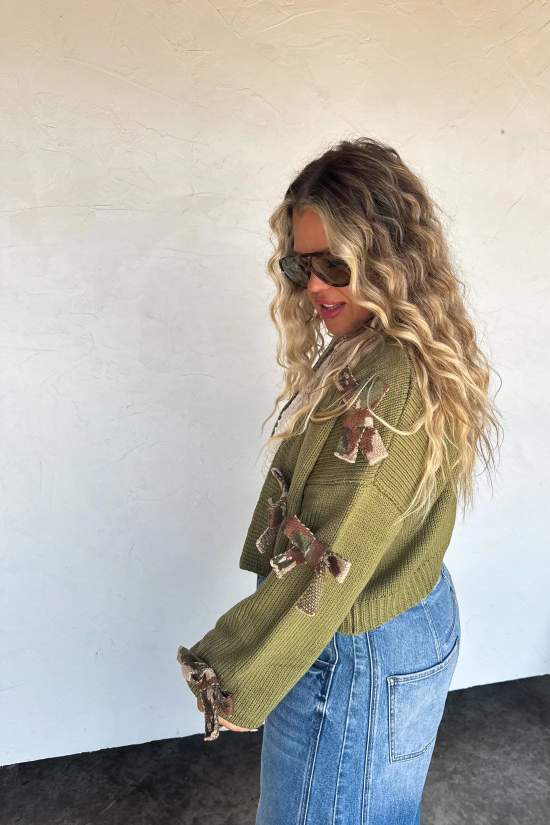 PREORDER- SLOANE BOW KNIT CARDIGAN (Closing orders Wednesday 9/17 @ 8 PM CST)