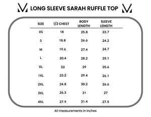 Long Sleeve Sarah Ruffle - Purple | Women's Top