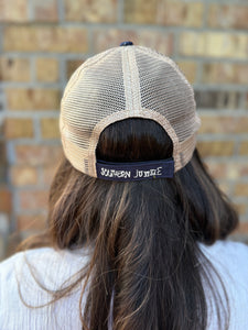 Splatter Hat in Navy