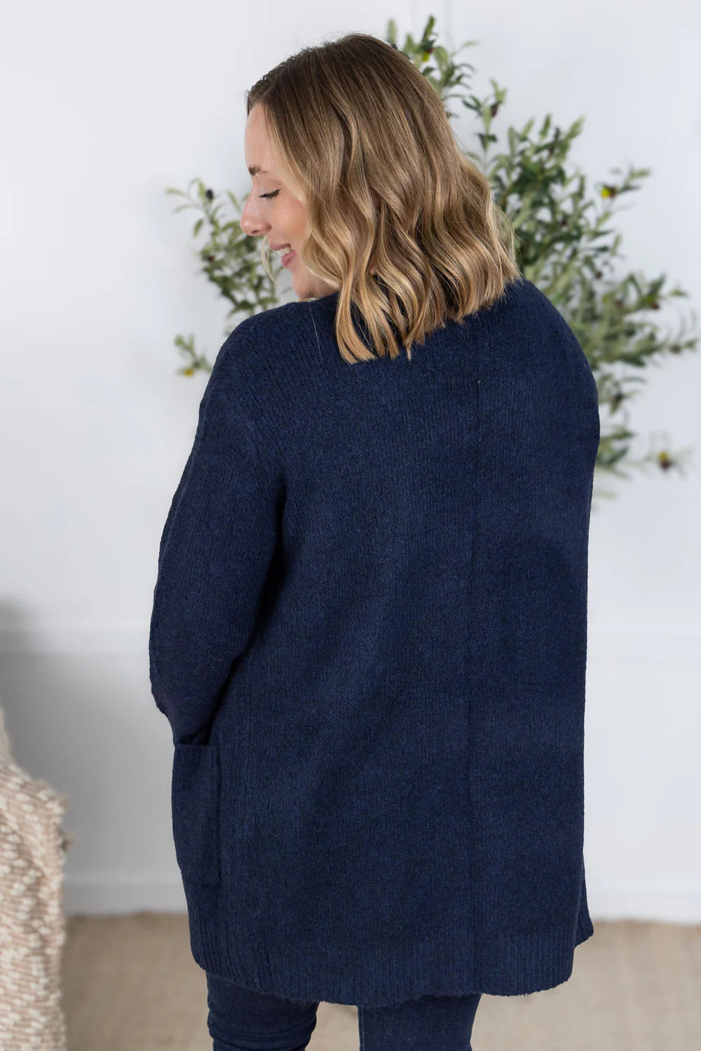Madison Cozy Cardigan - Navy