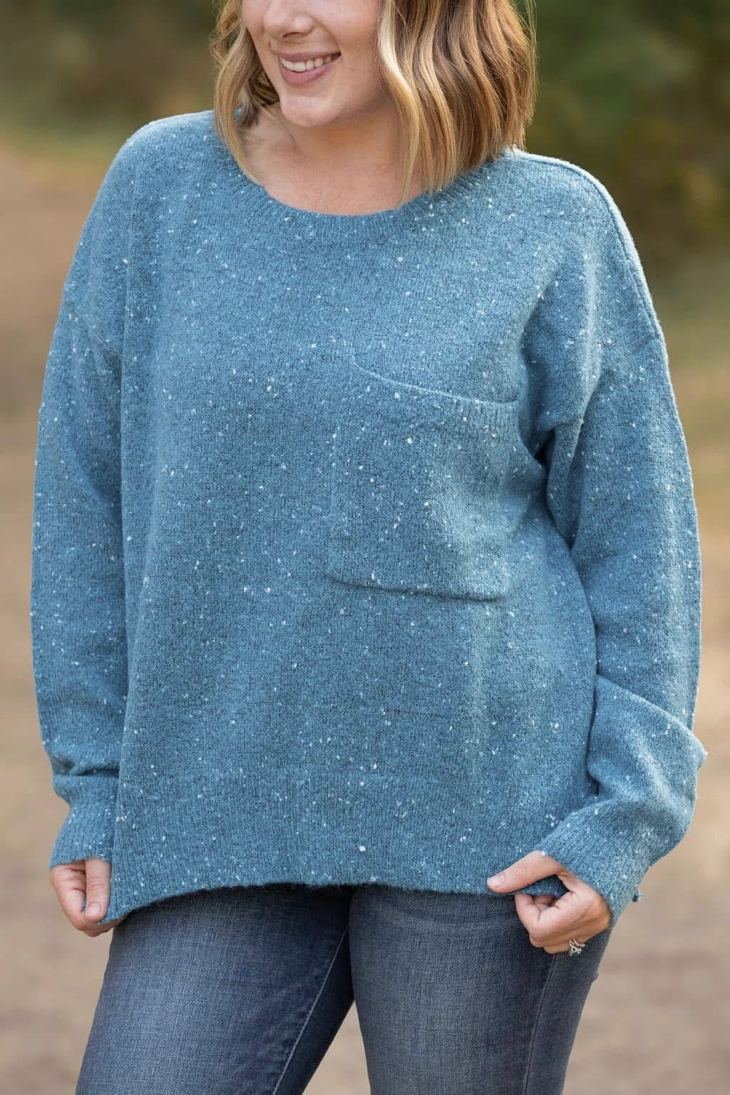 Confetti Sweater in Teal
