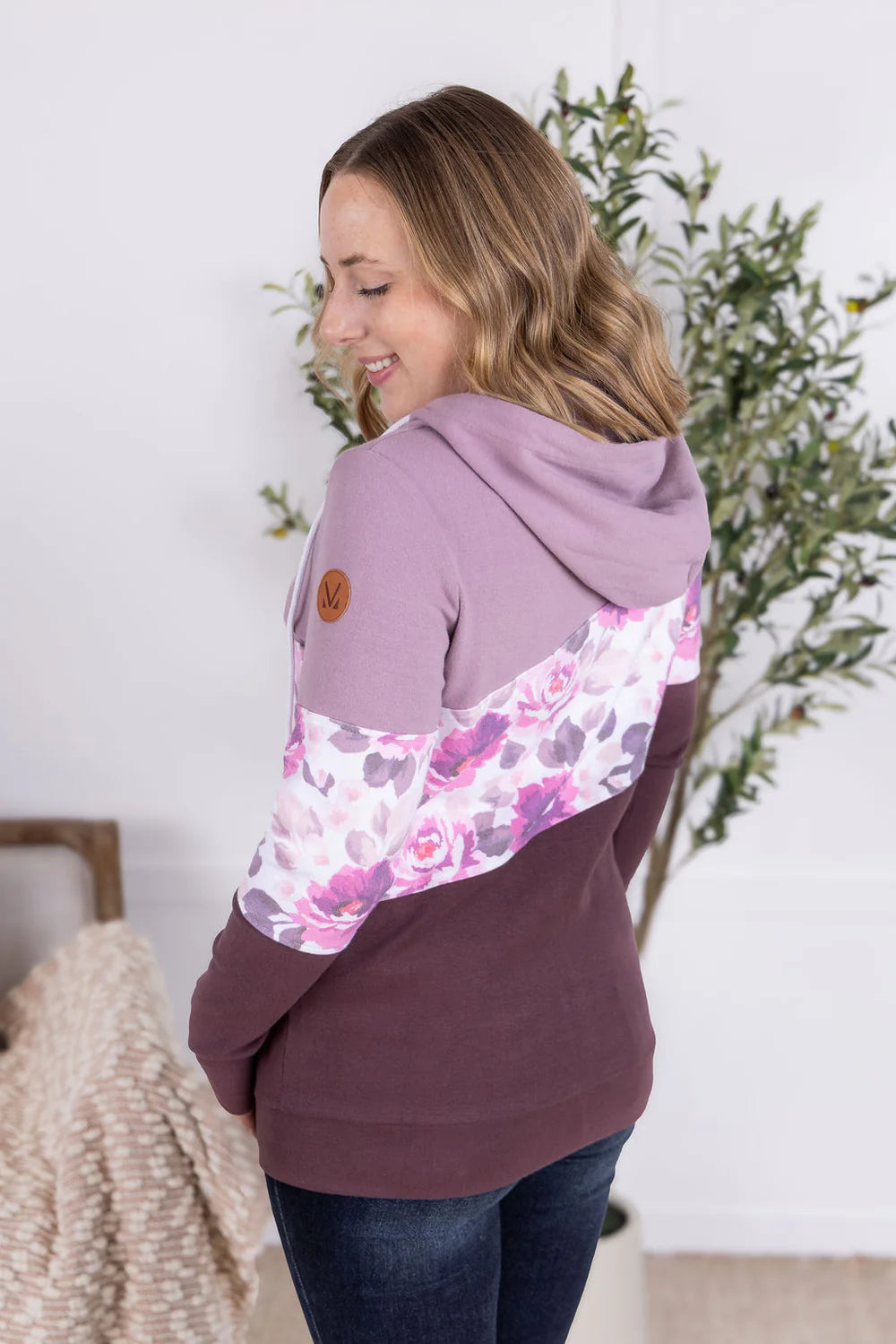 Colorblock Fullzip - Purple, Autumn Blossom, and Plum