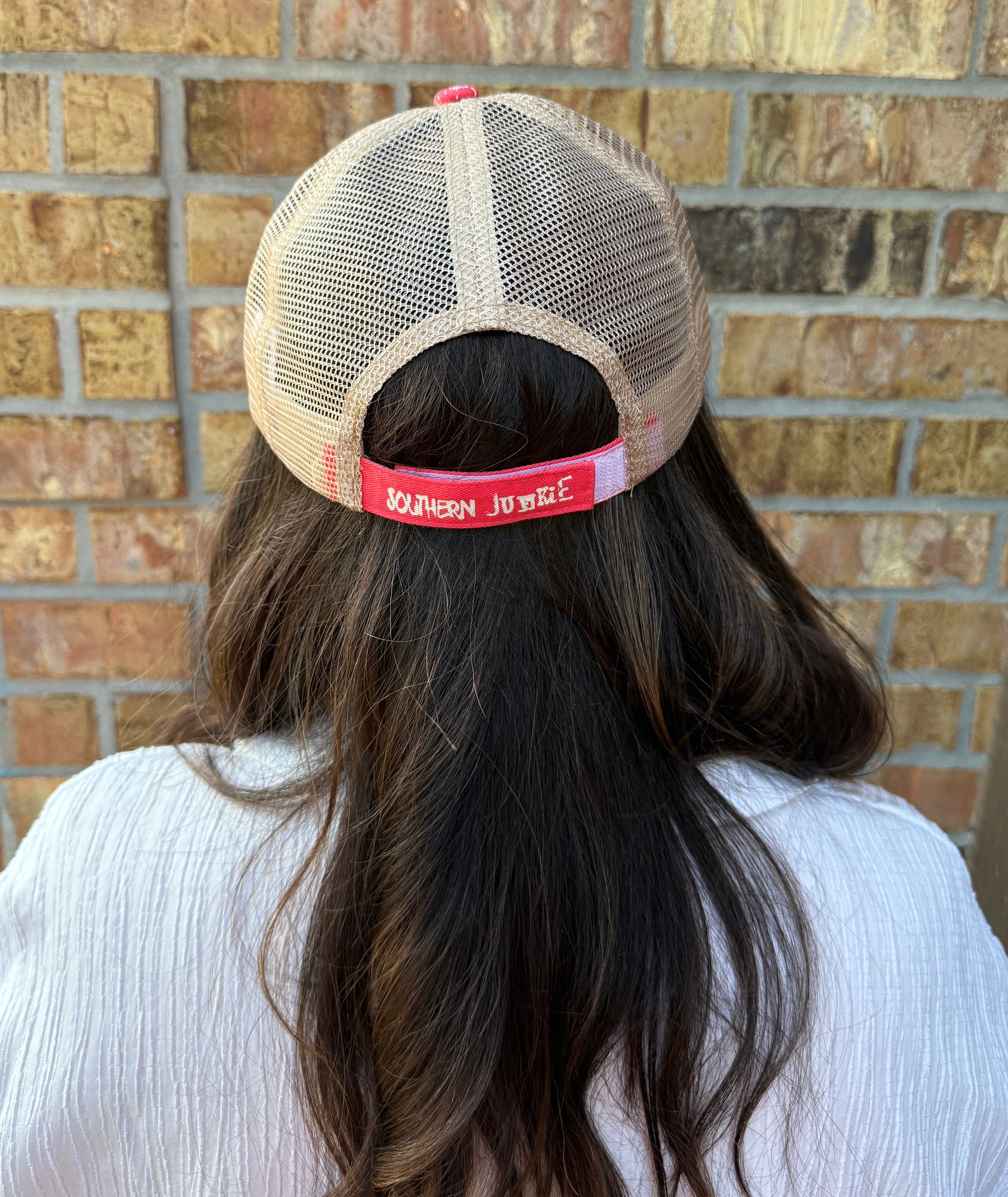 Splatter Hat in Coral