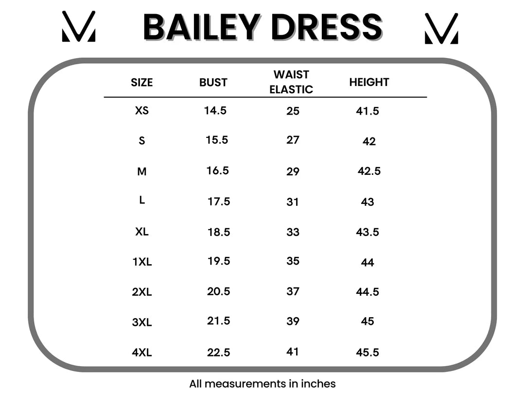 Bailey Dress - Light Blue Floral Bliss