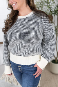 Charlotte Sweater - Black and Cream