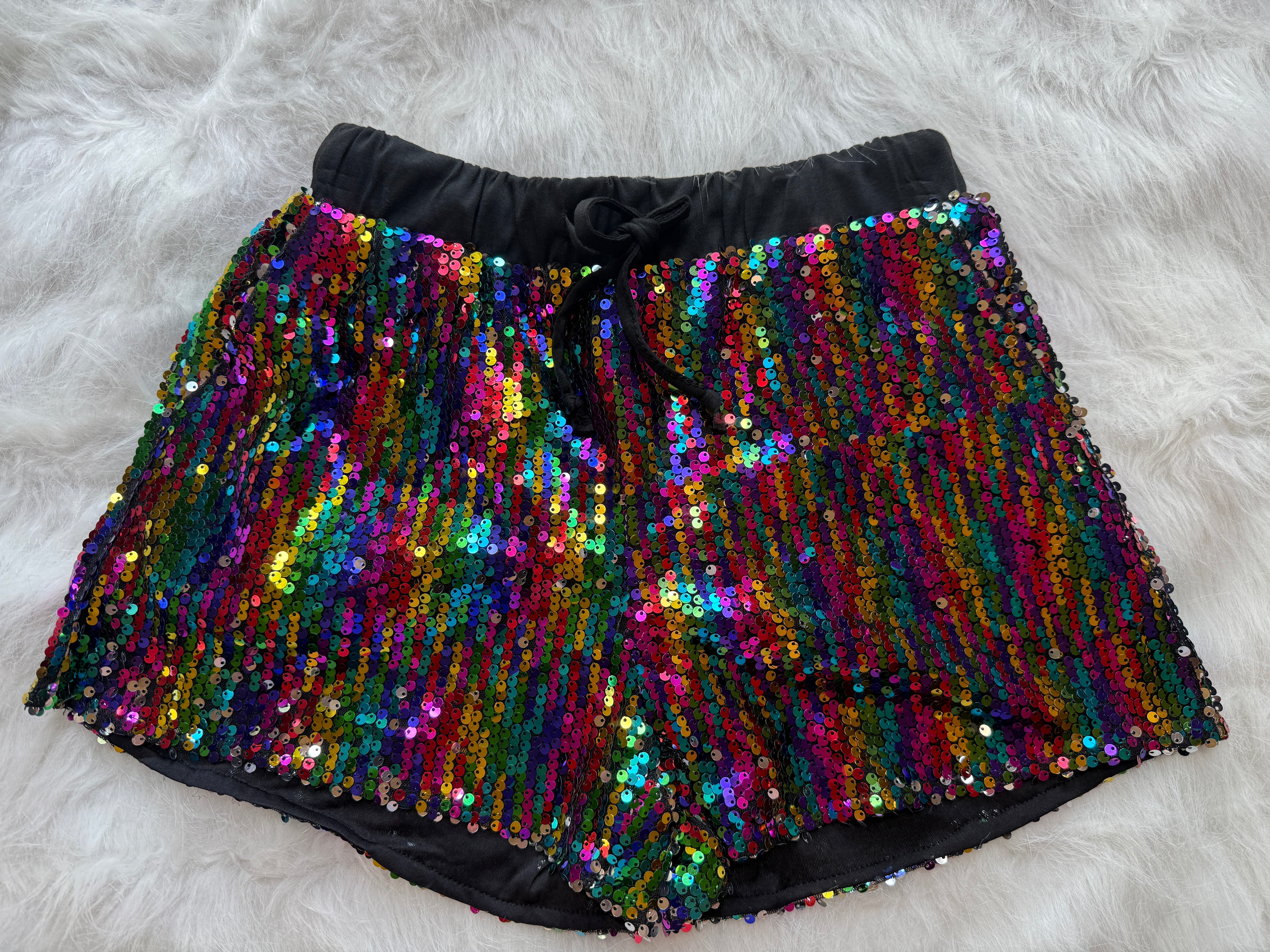 Confetti Sequin Shorts