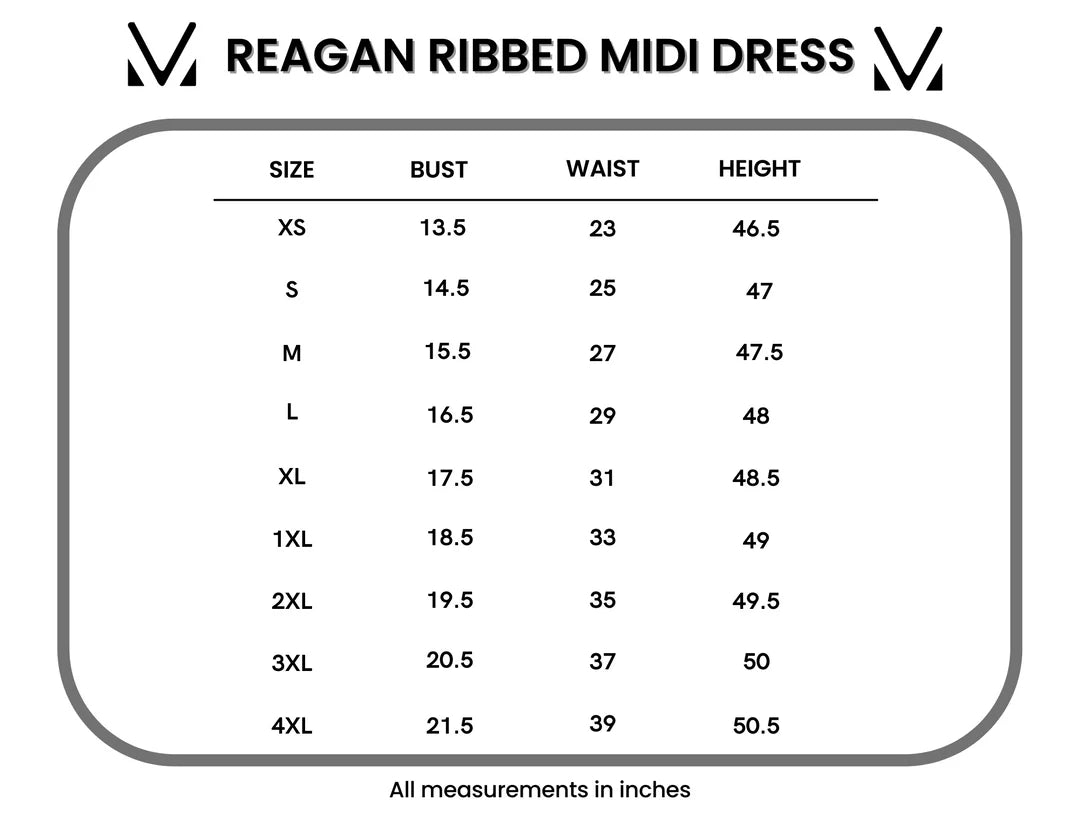 Reagan Ribbed Midi Dress - Red Stripes