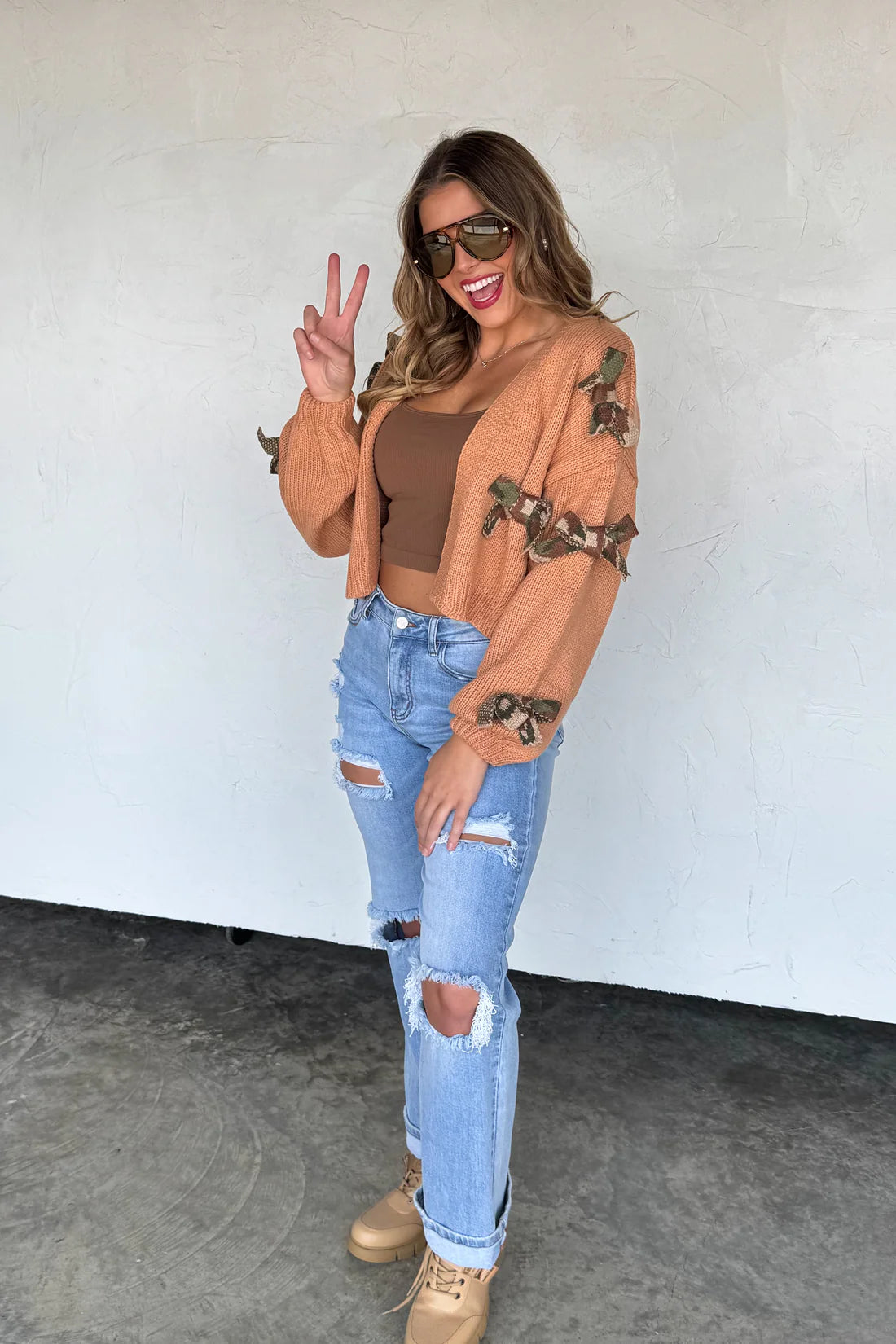 PREORDER- SLOANE BOW KNIT CARDIGAN (Closing orders Wednesday 9/17 @ 8 PM CST)
