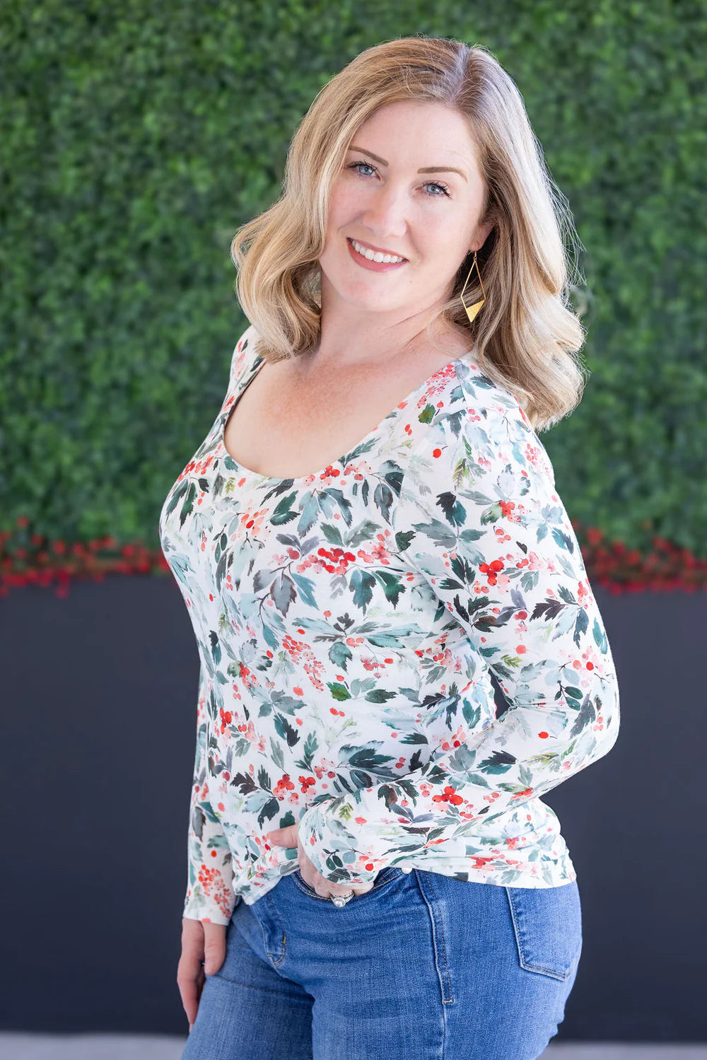 Blair Long Sleeve Top - Winter Berry