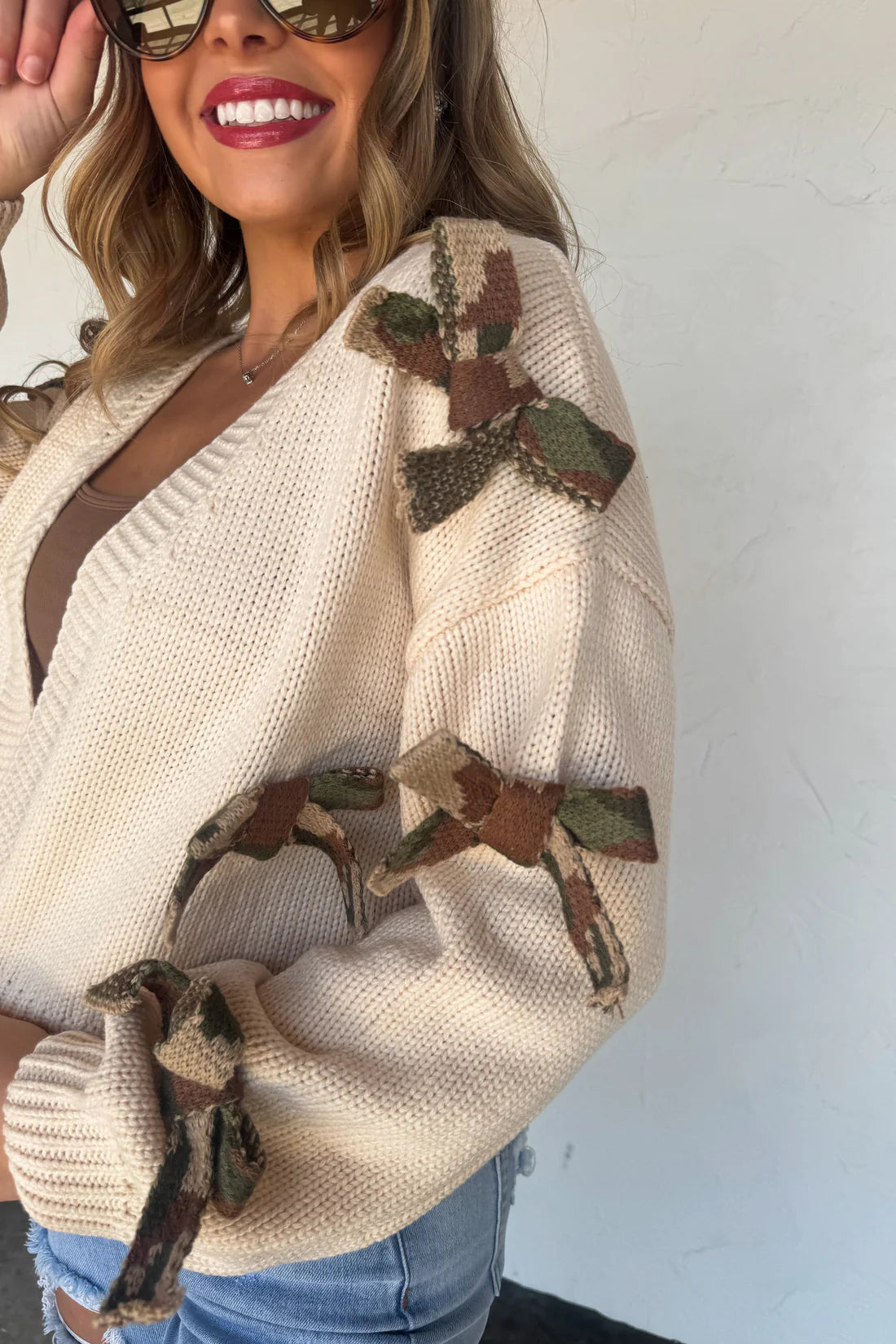 PREORDER- SLOANE BOW KNIT CARDIGAN (Closing orders Wednesday 9/17 @ 8 PM CST)