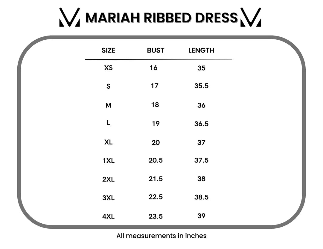 Mariah Ribbed Dress - Black Stripes