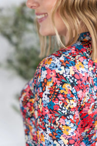 Blair Long Sleeve Top - Bright Floral