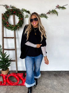 PREORDER- CHRISTMAS MEG PULLOVER PONCHO