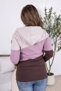 Colorblock Fullzip - Neutral, Purple, and Brown