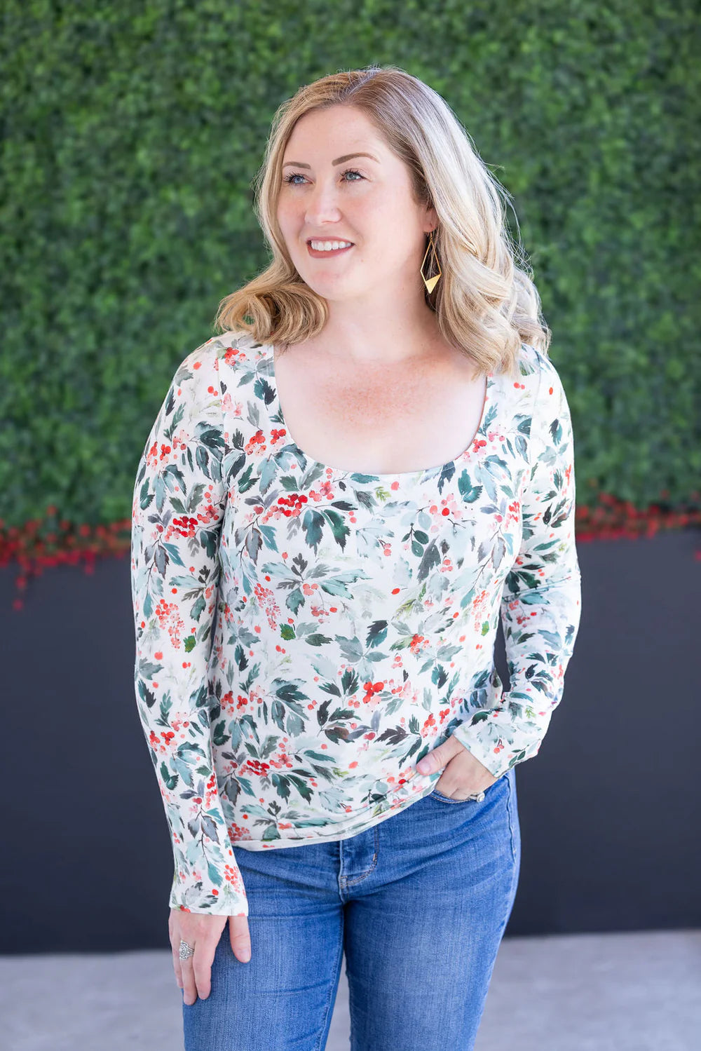 Blair Long Sleeve Top - Winter Berry