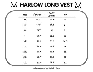 Harlow Long Vest - Cinnamon
