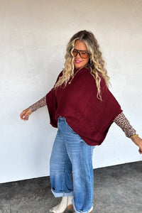 PREORDER- FALL MEG PULLOVER PONCHO (Closing orders Wednesday 10/8 at 8 PM CST)