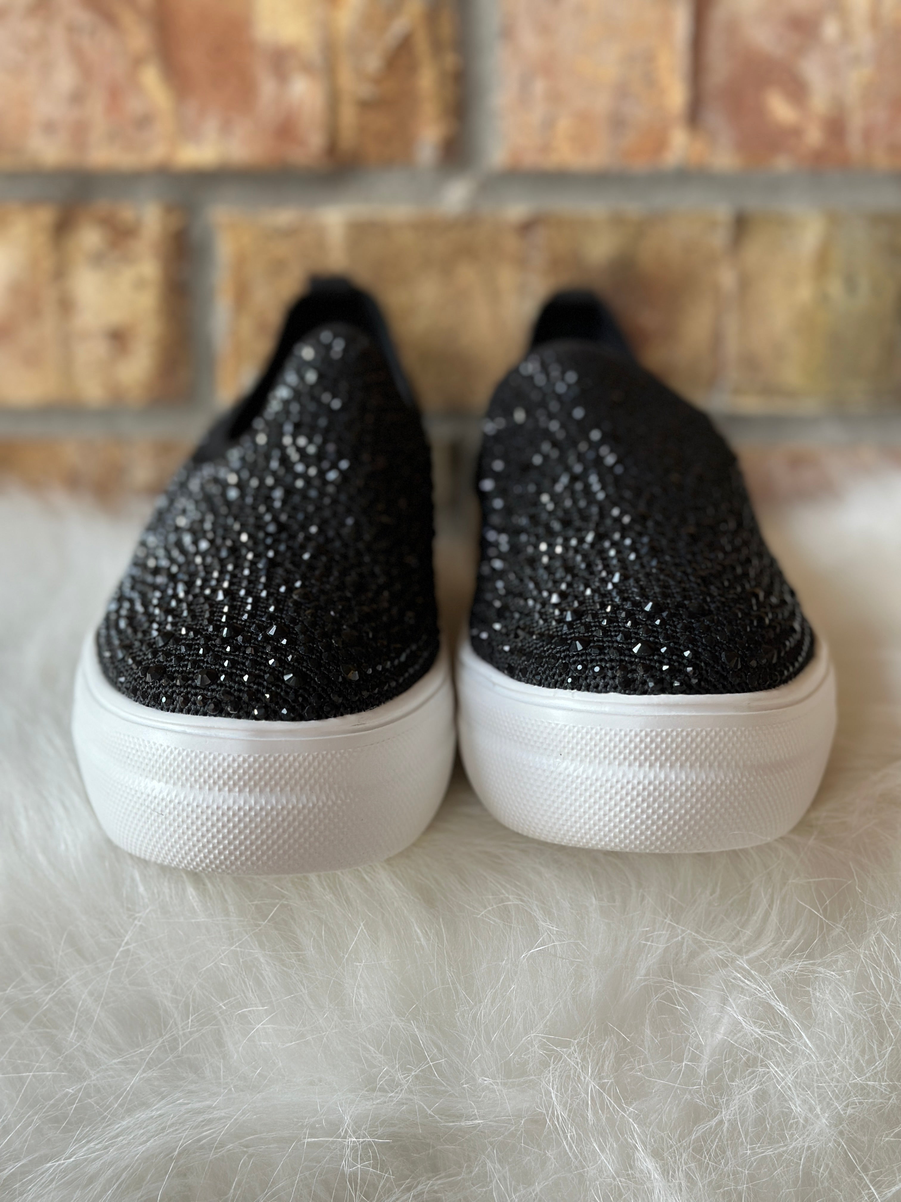 Crystal Black Slip On
