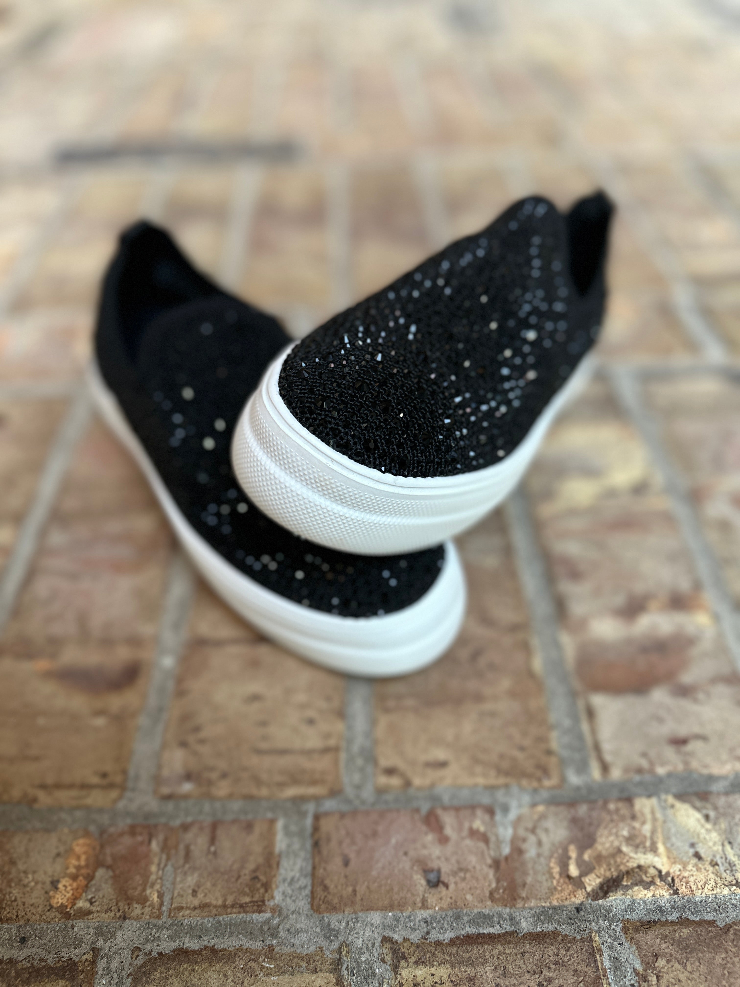 Crystal Black Slip On