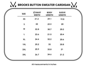Brooks Button Sweater Cardigan - Navy