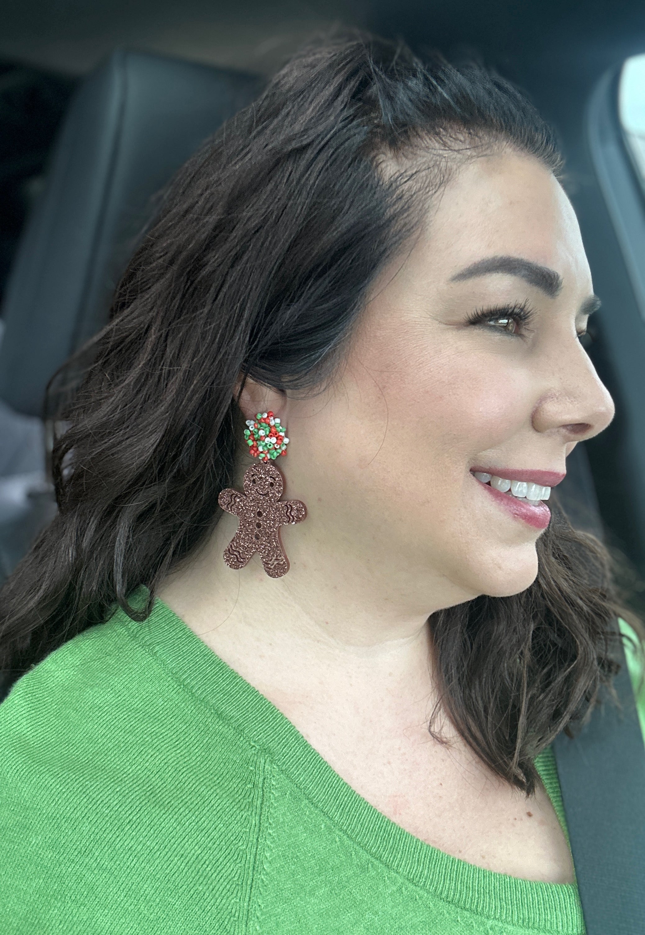 Gingerbread Man Earrings