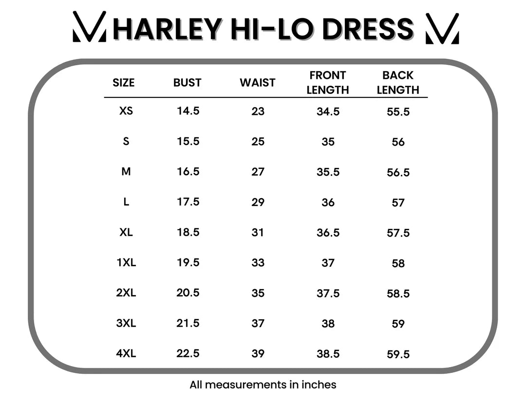 Harley High-Lo Dress - Navy and Teal Floral