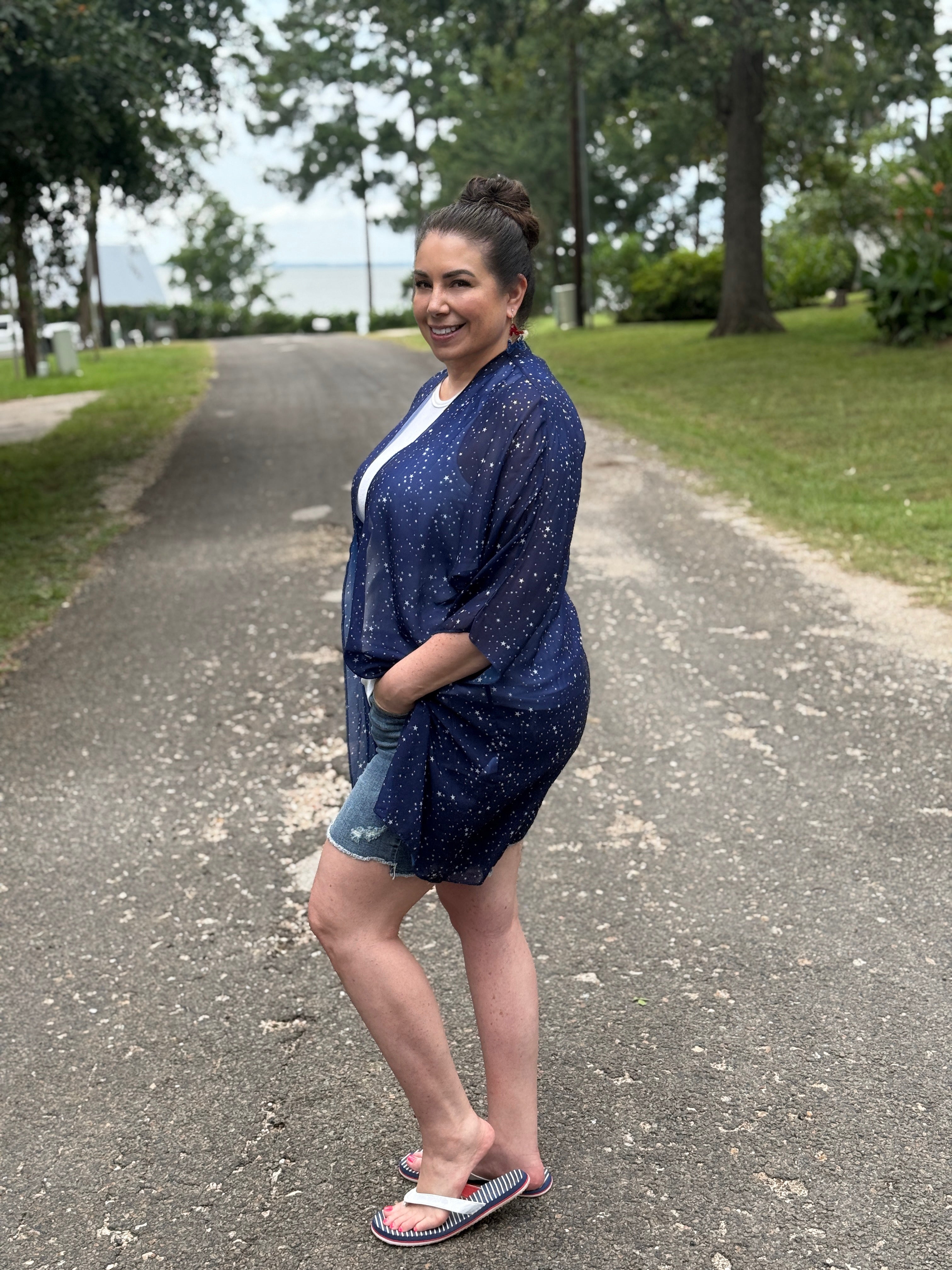 Twinkle, Twinkle Little Star Kimono in Plus