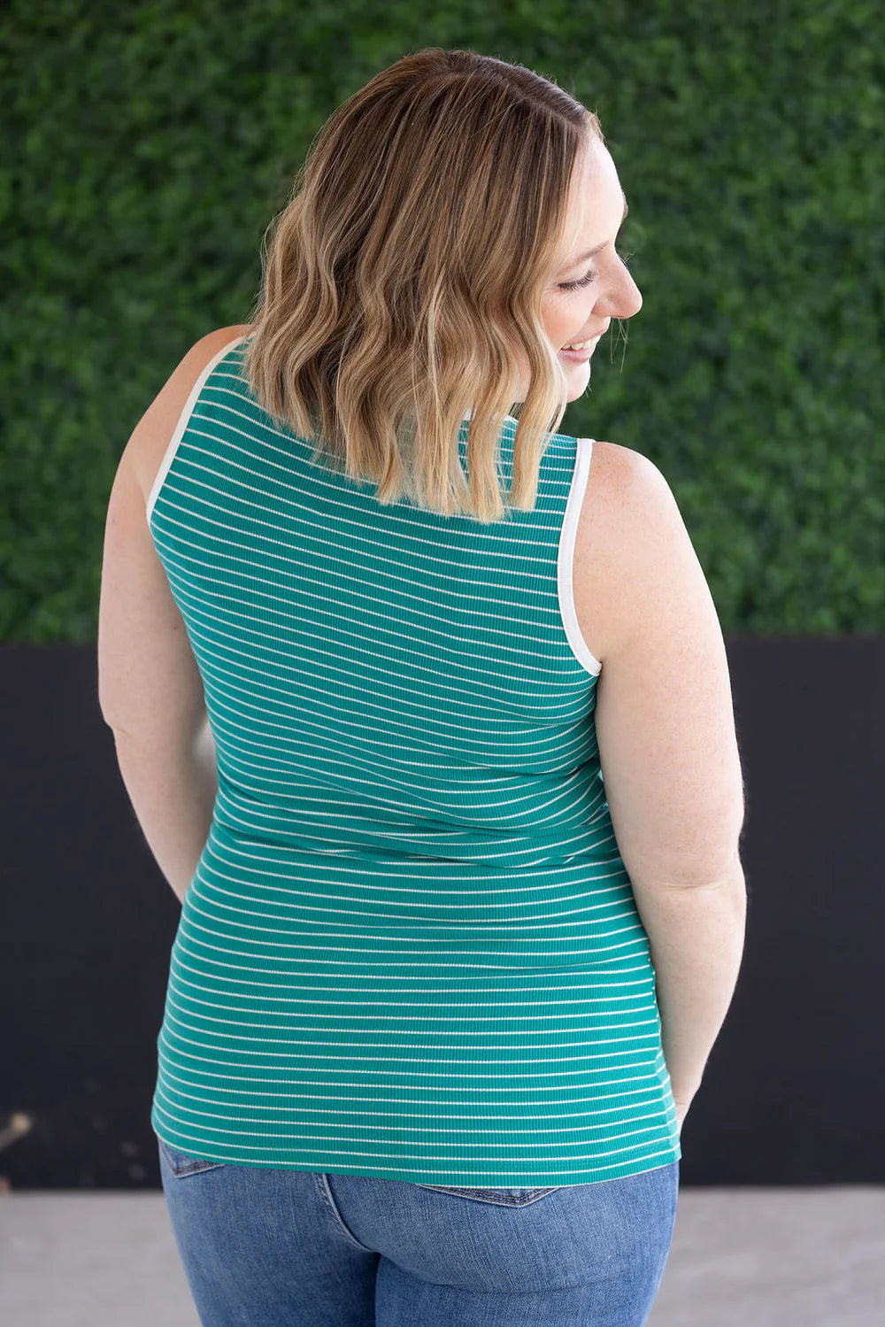Shiloh Button Snap Tank - Green