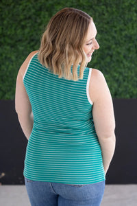 Shiloh Button Snap Tank - Green