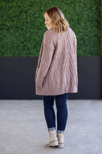 Button Sweater Cardigan - Light Mocha