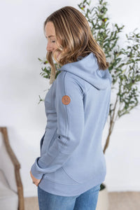 Scuba FullZip Hoodie - Dusty Blue
