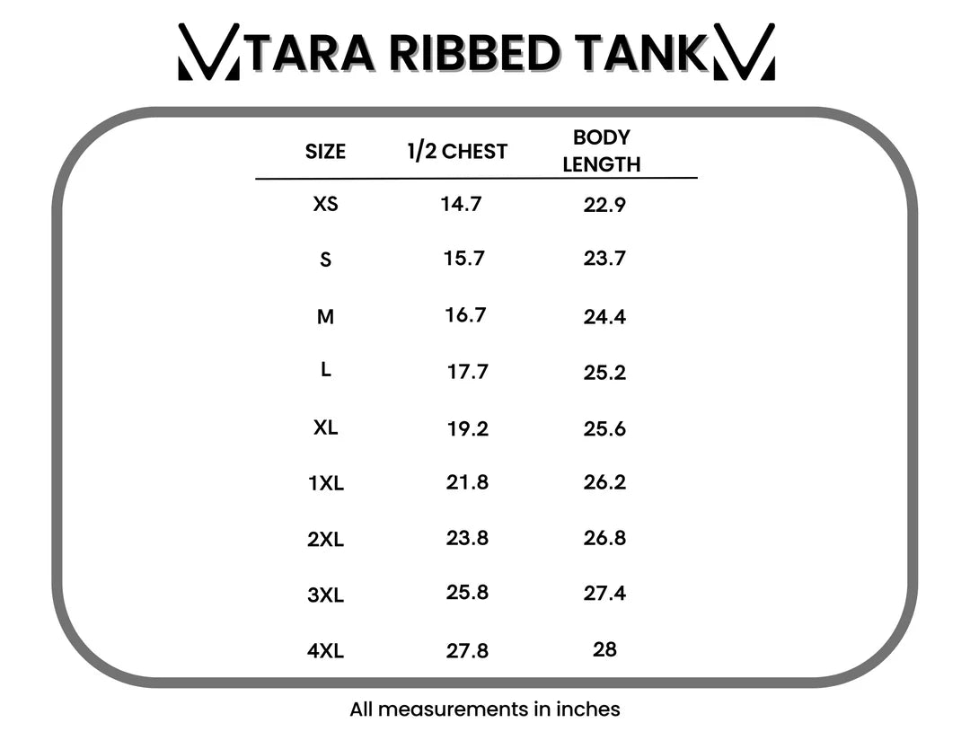 Tara Ribbed Tank - Red