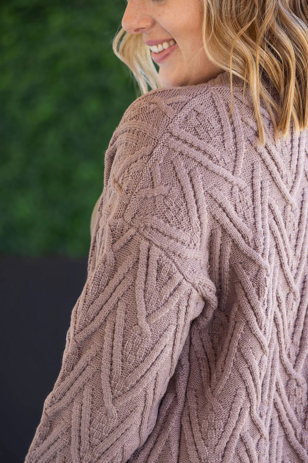Button Sweater Cardigan - Light Mocha