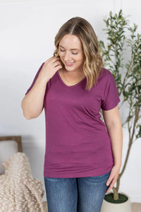 Chloe Cozy Tee - Mulberry