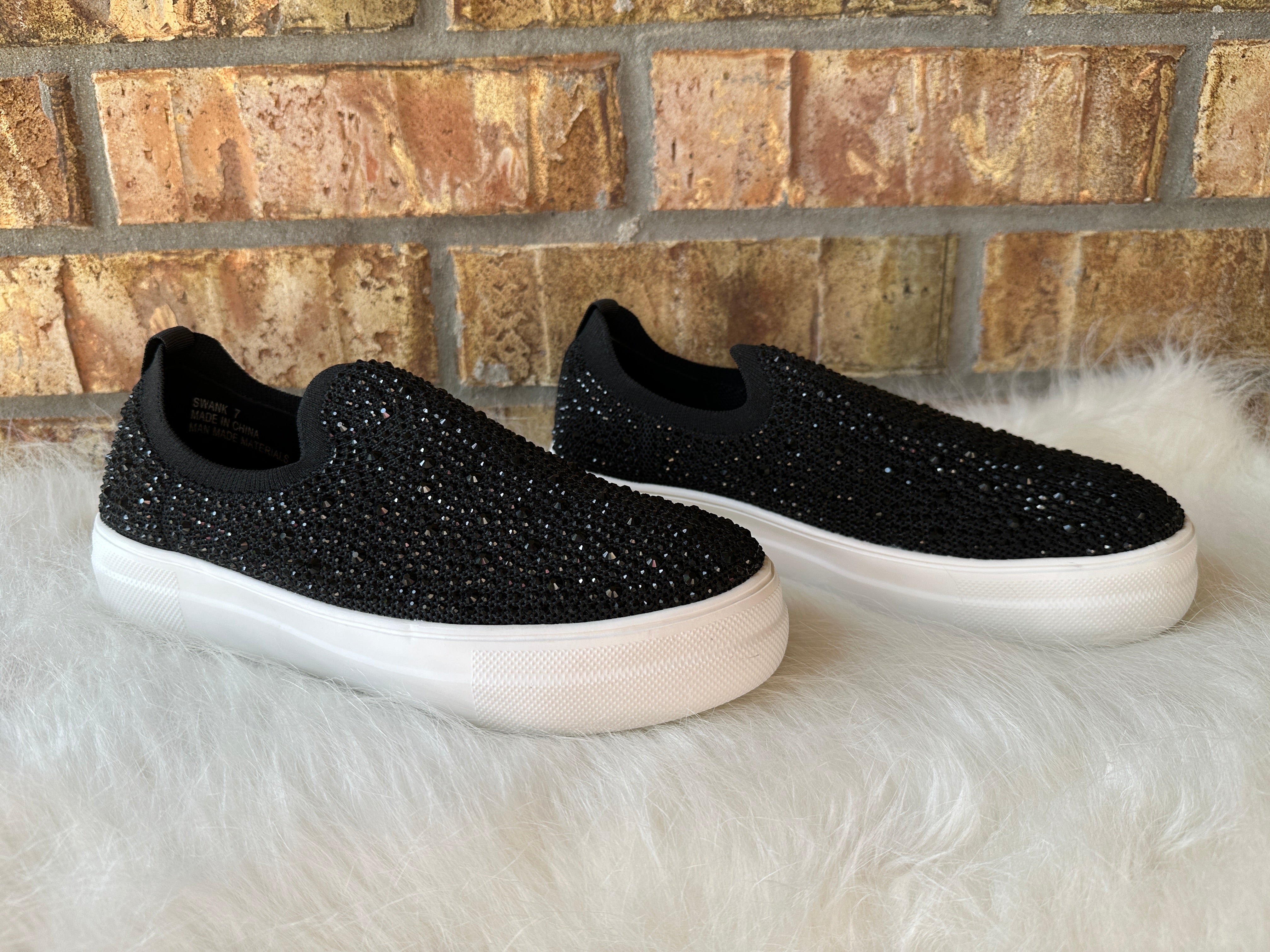 Crystal Black Slip On