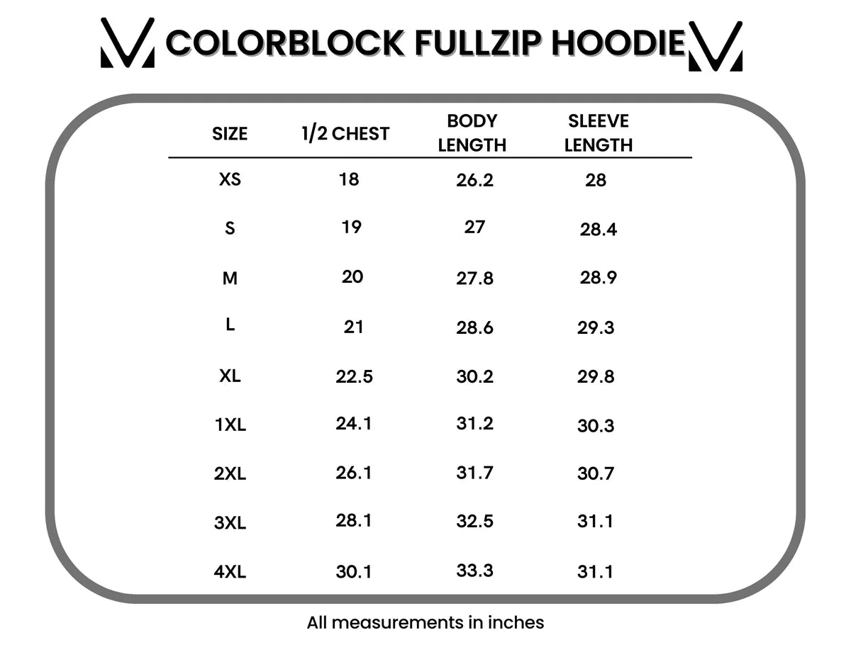 Colorblock Fullzip - Purple, Autumn Blossom, and Plum