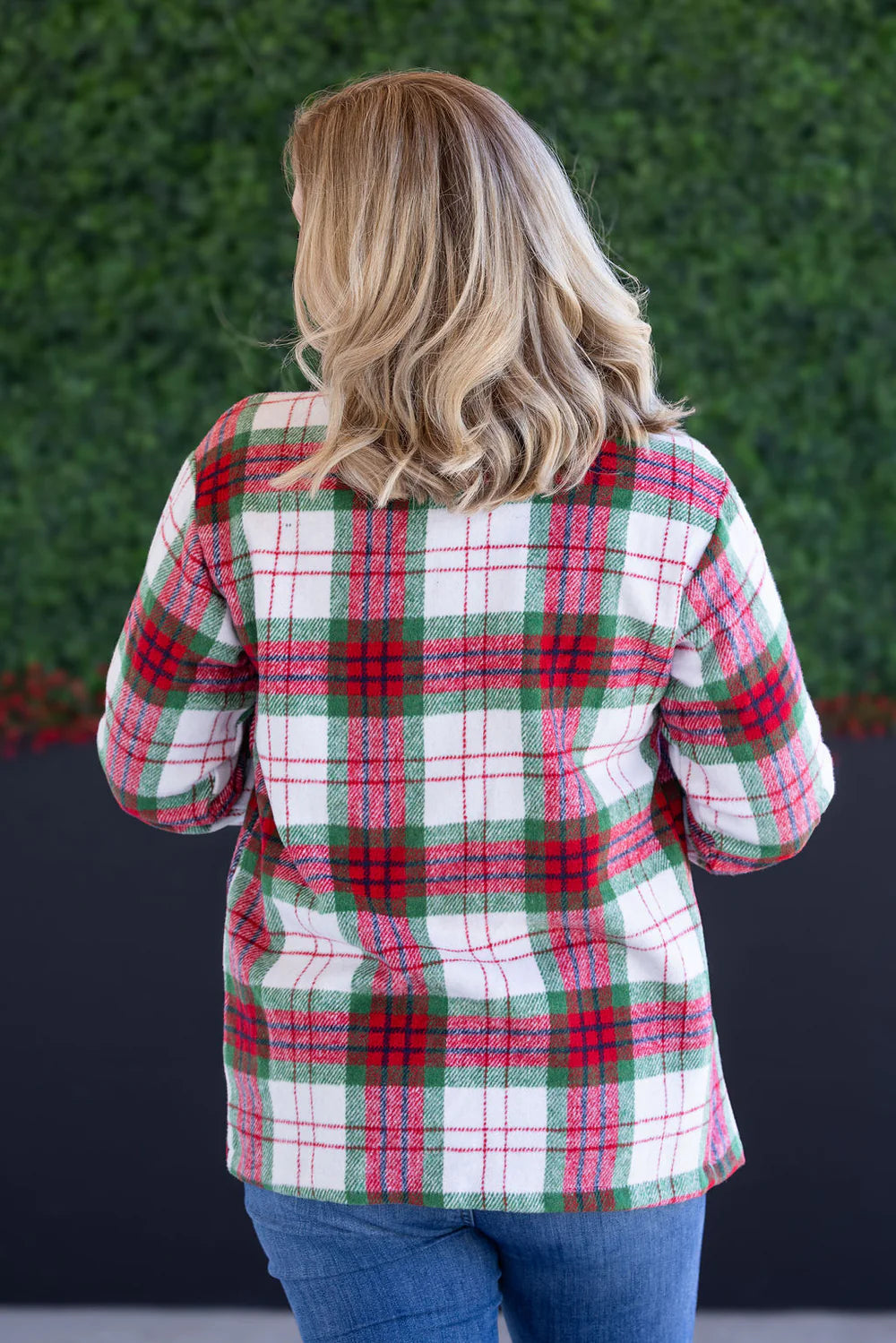 Norah Plaid Shacket - Christmas Plaid