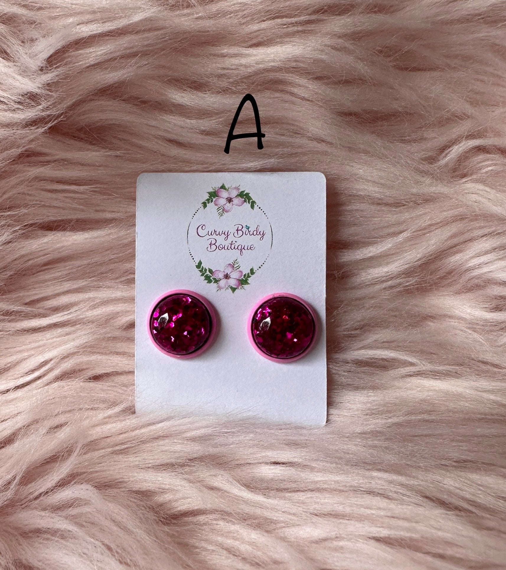 Breast Cancer Stud Earrings
