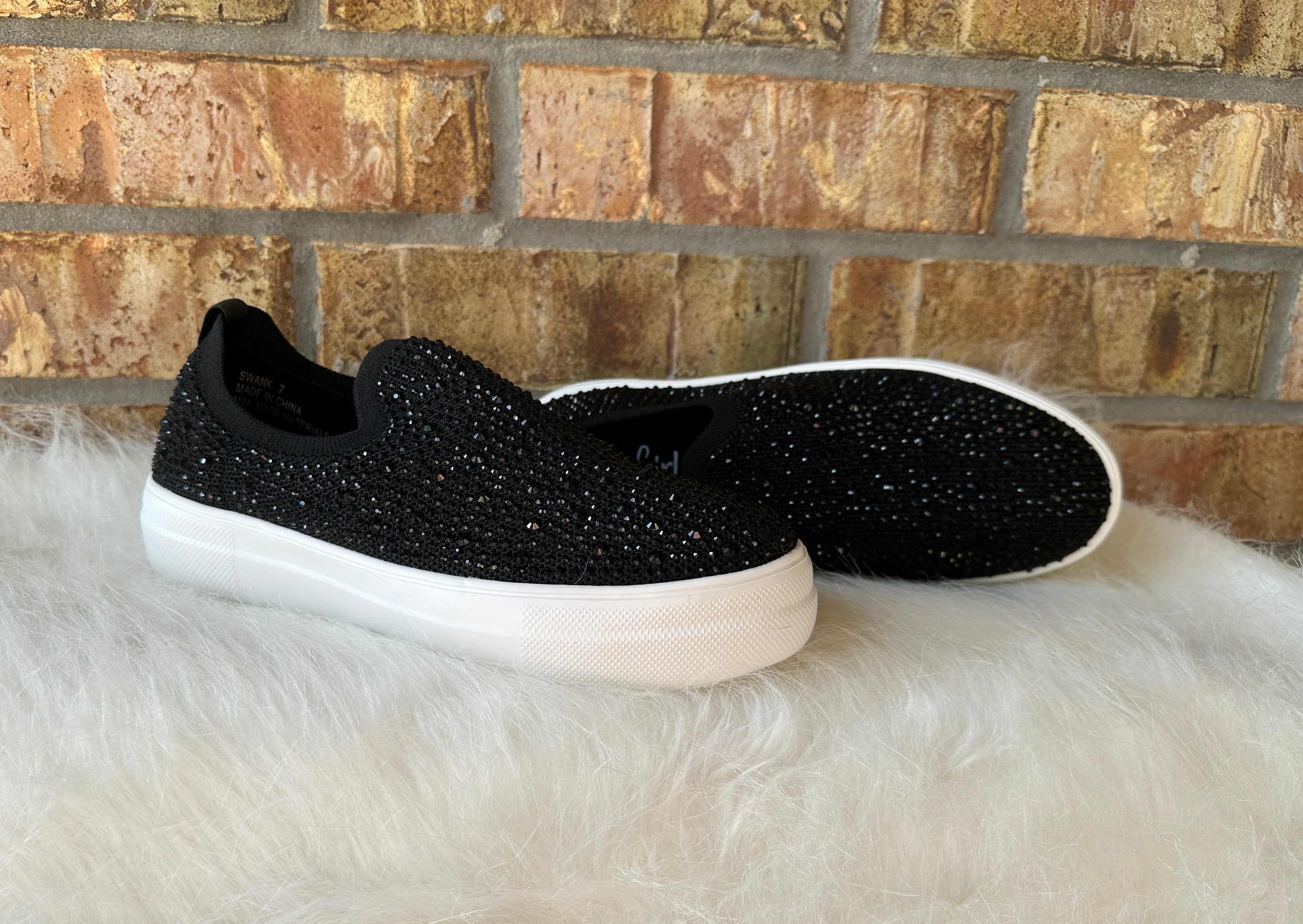 Crystal Black Slip On