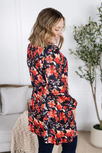 Classic Cardigan - Sunset Floral
