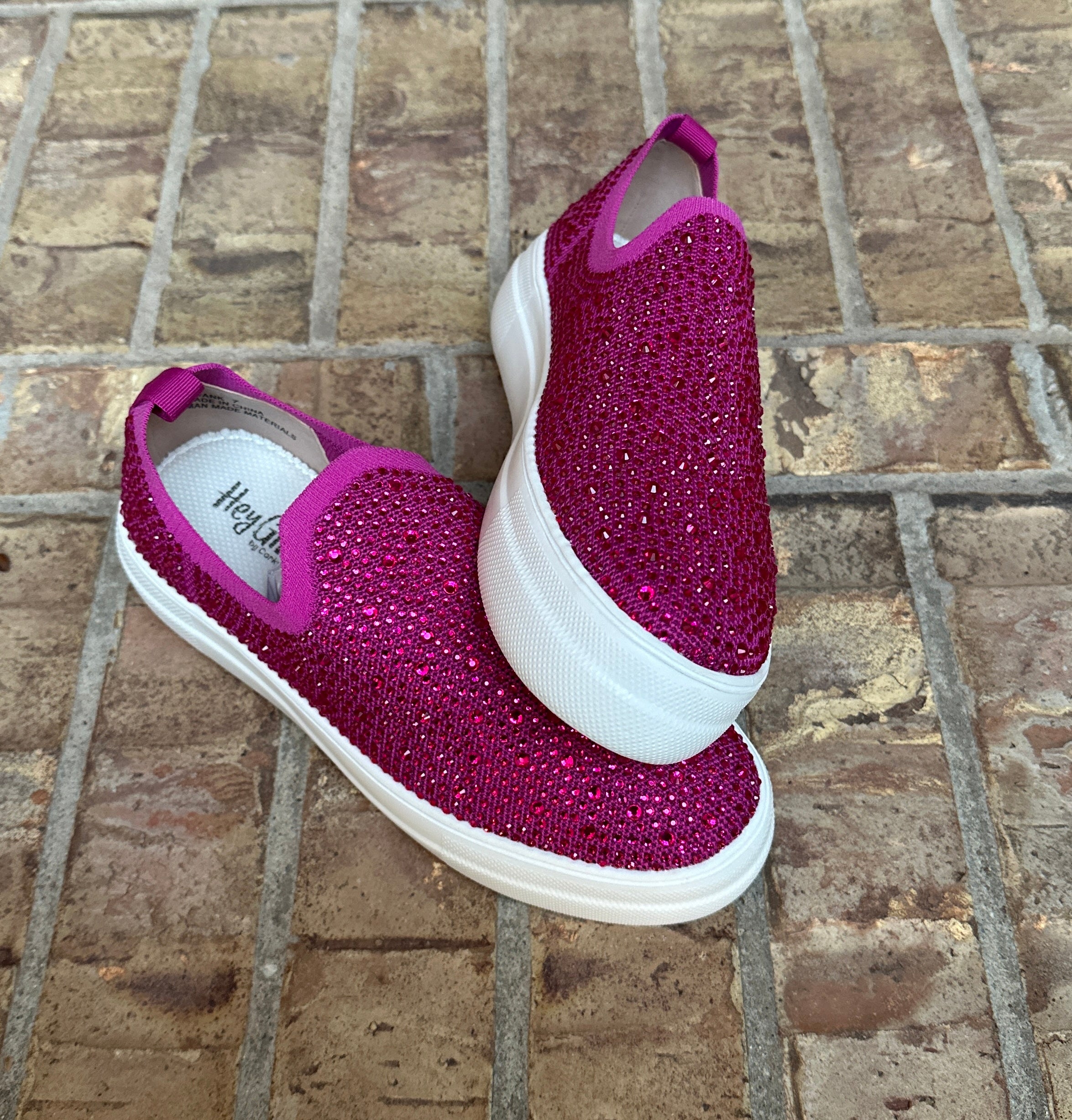 Crystal Fuchsia Slip On