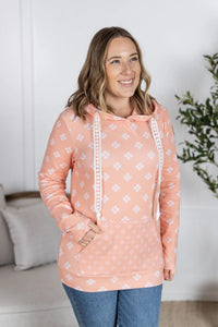 Hailey Pullover Hoodie - Coral Floral