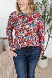 Blair Long Sleeve Top - Bright Floral