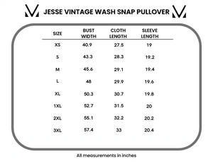 Jesse Vintage Wash Snap Pullover - Tan