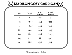 Madison Cozy Cardigan - Dark Olive