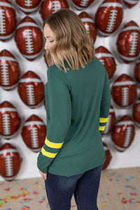 GameDay Larissa Long Sleeve Top - Green Bay