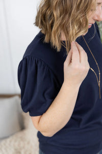 Katie Cozy Top - Navy