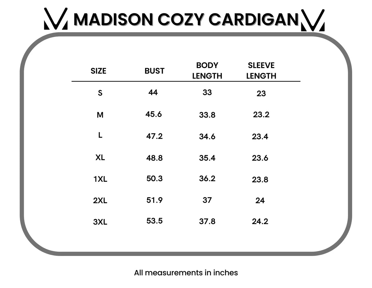 Madison Cozy Cardigan - Burgundy