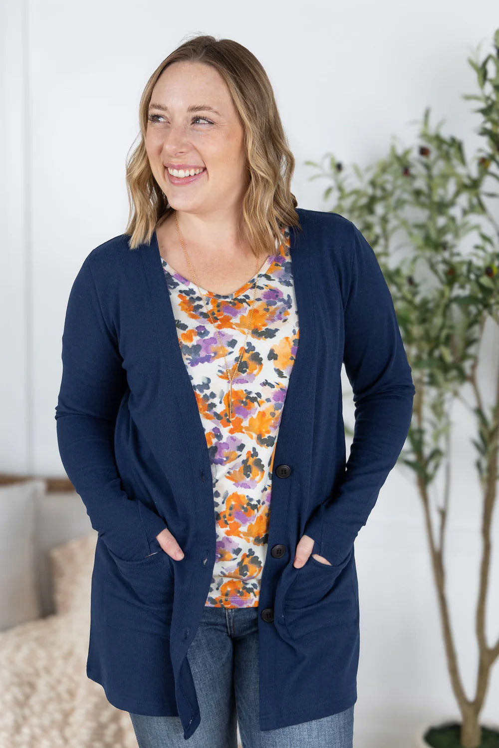 Cori Cardigan - Navy